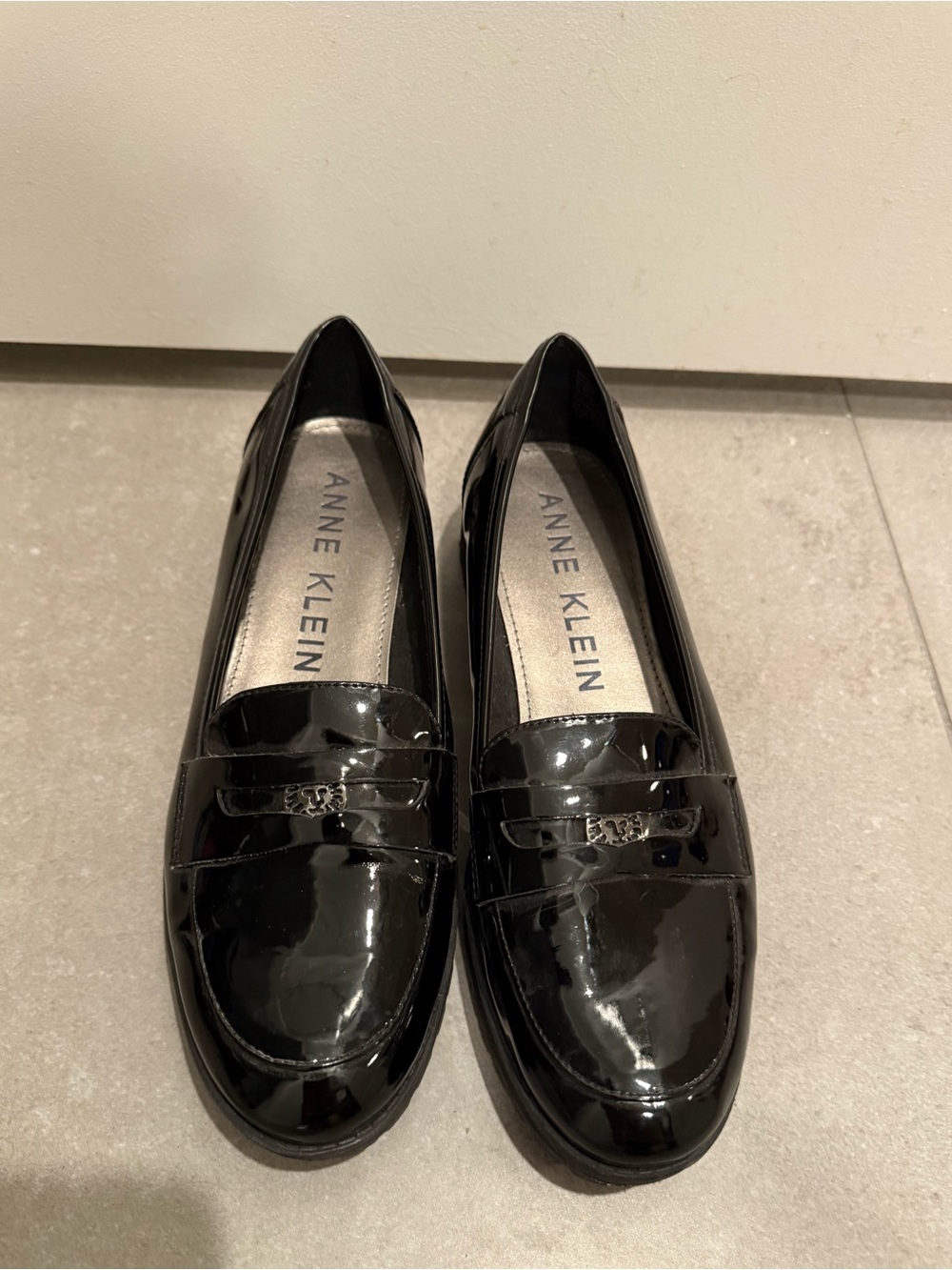 Anne Klein Patent Leather iFlex Loafers
